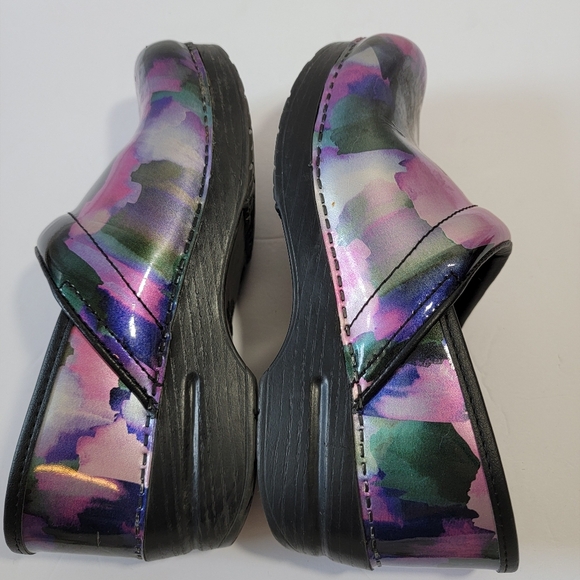 Dansko Professional Mystic Patent Leather Nursing Clog Sz 39/9 Purple Podiatric - Picture 6 of 12